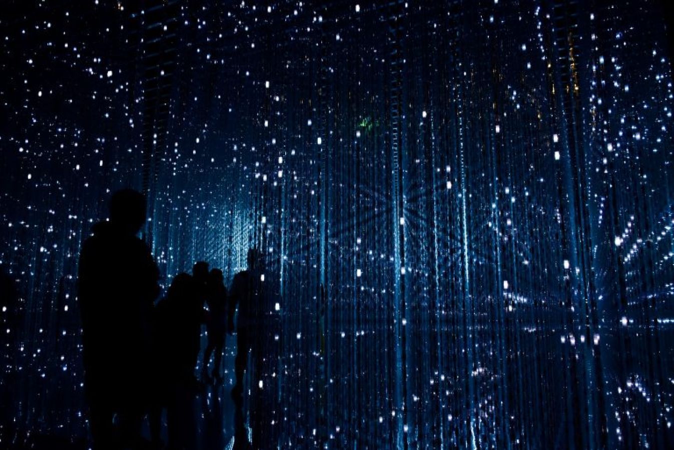 Art installation with lights